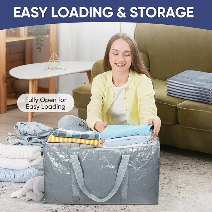 TICONN 8 Pack Extra Large Moving Bags Heavy Duty - Image 7