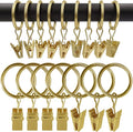 100 Pack Metal Curtain Rings by AMZSEVEN