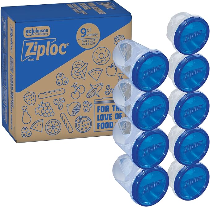 Ziploc Twist 'n Loc Food Storage Meal Prep Containers Variety Pack by Unknown
