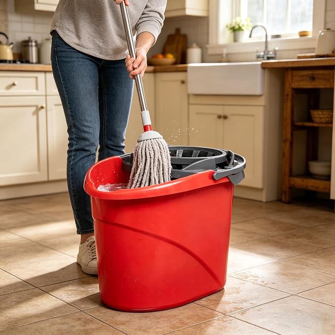 2.5 Gallon Quick Wring Hands-Free Mop Bucket, Quick Wring Bucket - Image 7