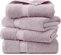 Superior Egyptian Cotton Plush & Absorbent, Bath Towel Set of 4, Soft Luxury by SUPERIOR