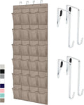 GORILLA GRIP Over the Door Shoe Organizer, 24 Large Pockets, Space Saving by Unknown