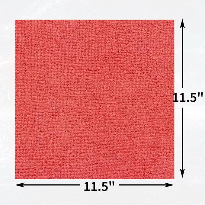 Microfiber Cleaning Cloth, 200 Pack Red Cleaning Rags Microfiber Towel Bulk - Image 7