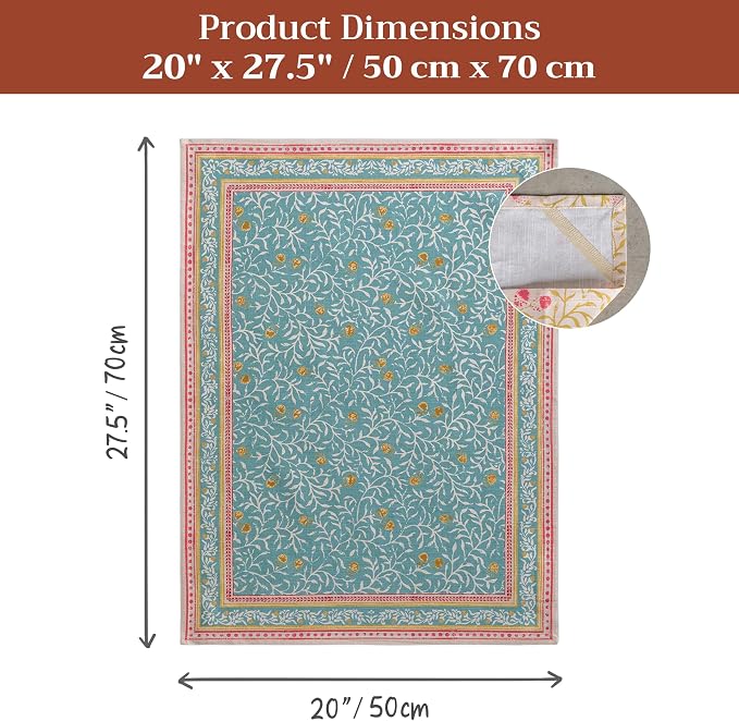 Maison d' Hermine Kitchen Towels Set of 3 Reusable 100% Cotton 27.50" x 20" - Image 7