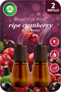 Air Wick Essential Mist – Twin Refill Ripe Cranberry & Currants, 2 Refills by AirWick