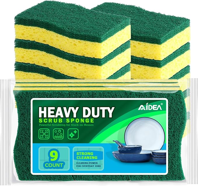AIDEA Sponges Kitchen, Dish Sponges, Heavy-Duty Scrub Sponge | Kitchen Sponge by AIDEAHOME