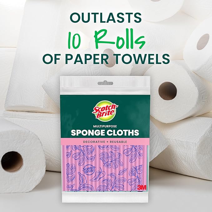 Scotch-Brite Sponge Cloths, 2 Pack - Image 5