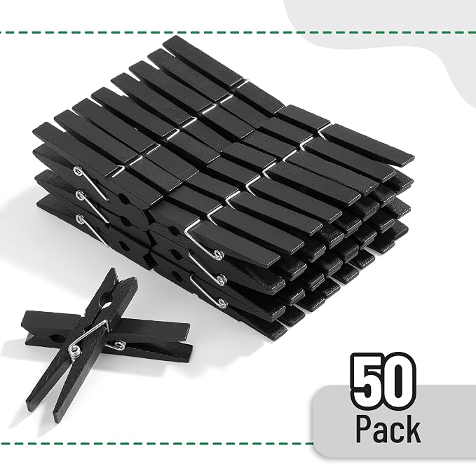 Mr. Pen- Large Wooden Clothes Pins, 2.9 Inch, 50 Pack, Natural Wood Clips - Image 2