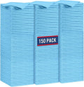 GLIMGLINT Blue Microfiber Cleaning Cloth, 150PK Reusable Cleaning Rags by Unknown
