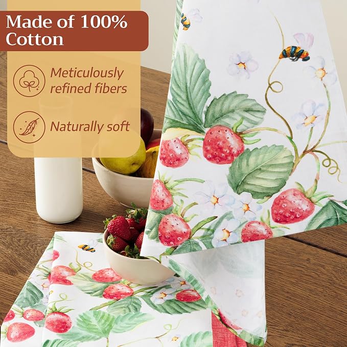 Maison d' Hermine Kitchen Towels Set of 2 Reusable 100% Cotton 27.50" x 20" - Image 4