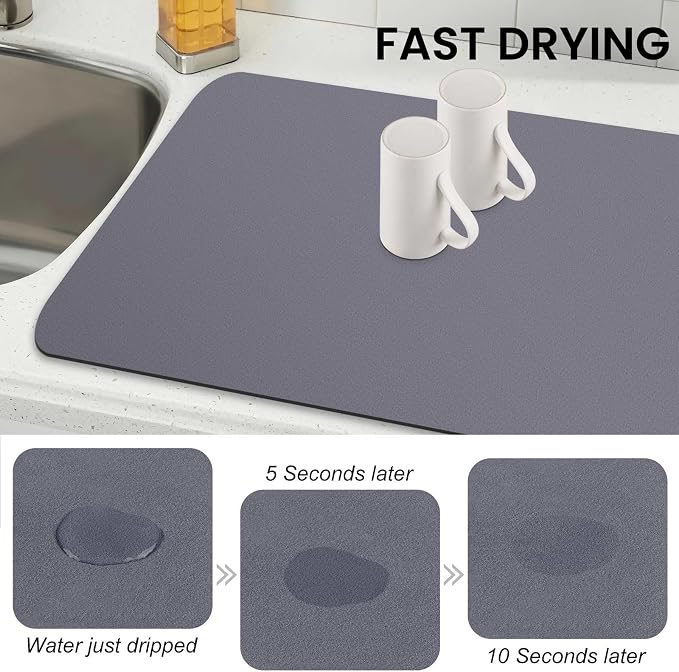 Dish Drying Mat Absorbent Dish Drying Mats - Image 4