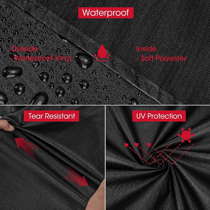 Unicook Griddle Cover for Blackstone 28 Inch ProSeries Grill, Outdoor 60 Inch Flat Top Gas BBQ Grill Cover，Unique UV Resistant Waterproof Vinyl with Polyester Lining, All Weather Protection