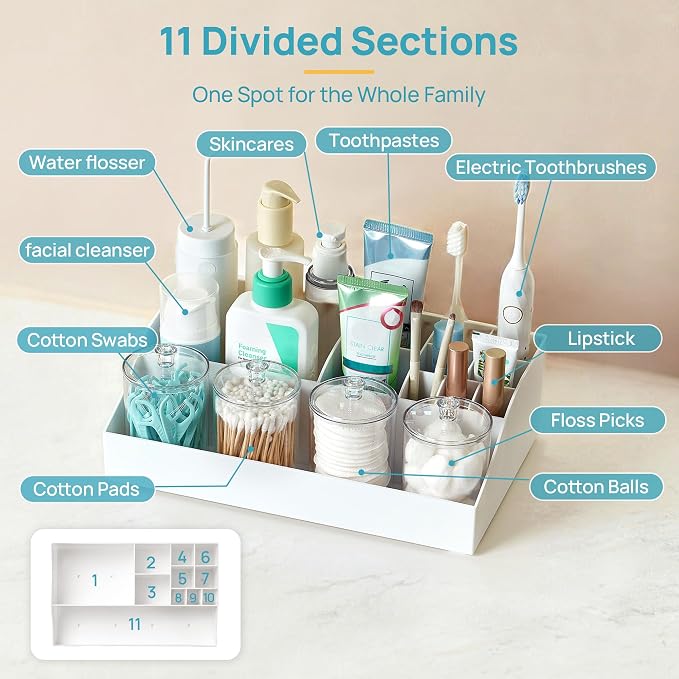Vtopmart 5 PCS Bathroom Countertop Organizer Sets - Image 5