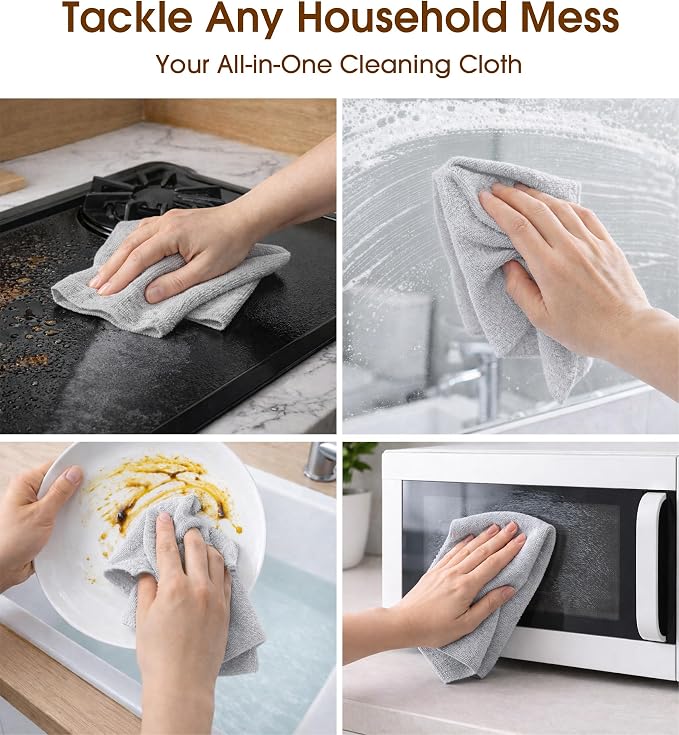 KitchLife Microfiber Cleaning Cloth Roll, 100 Pack - Image 4