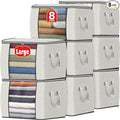 90L Clothes Storage, Foldable Thick Fabric Blanket Storage Bags | Foldable by Fabtotes