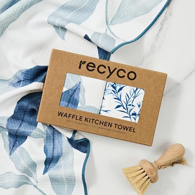 RECYCO Waffle Kitchen Towel Set of 2 - Image 8