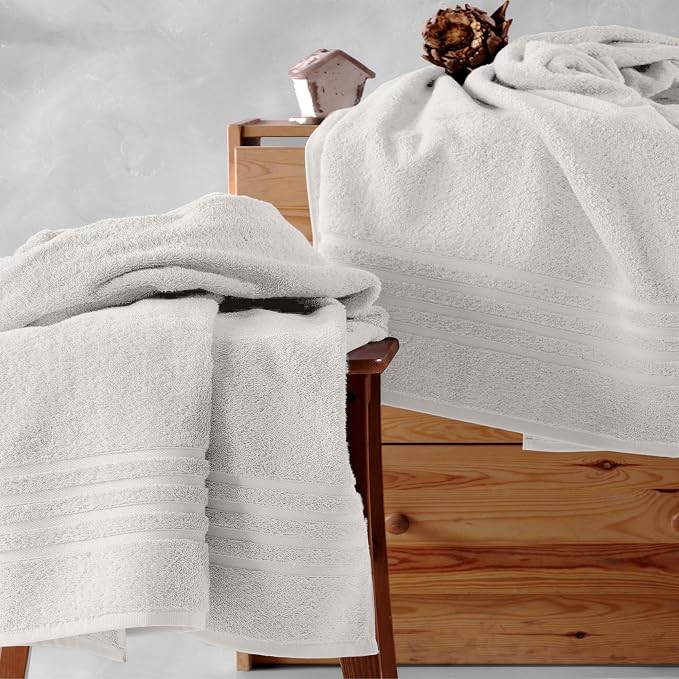 Hawmam Linen Jumbo Large Bath Sheets Towels 2 Pack Soft and Absorbent - Image 4