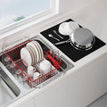 JASIWAY Red Dish Drying Rack in Sink by JASIWAY