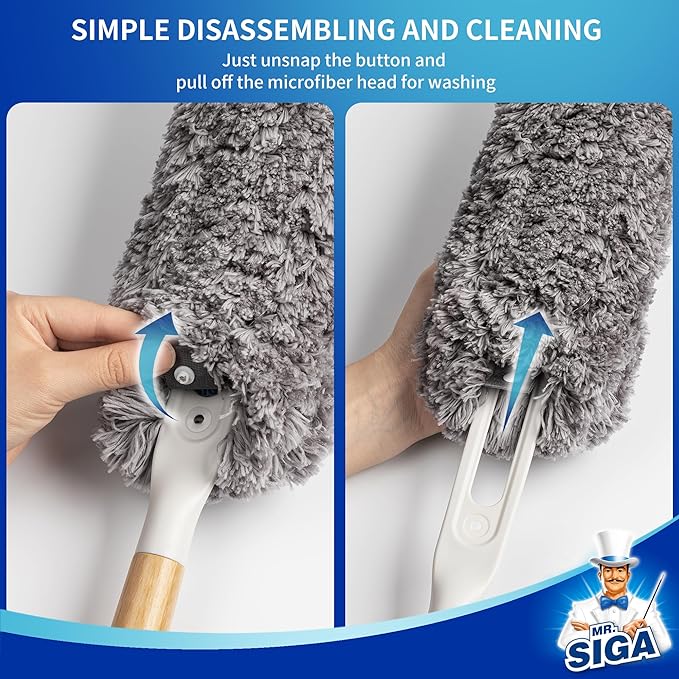 MR.SIGA Lint Free Microfiber Duster, Washable Duster - Image 6