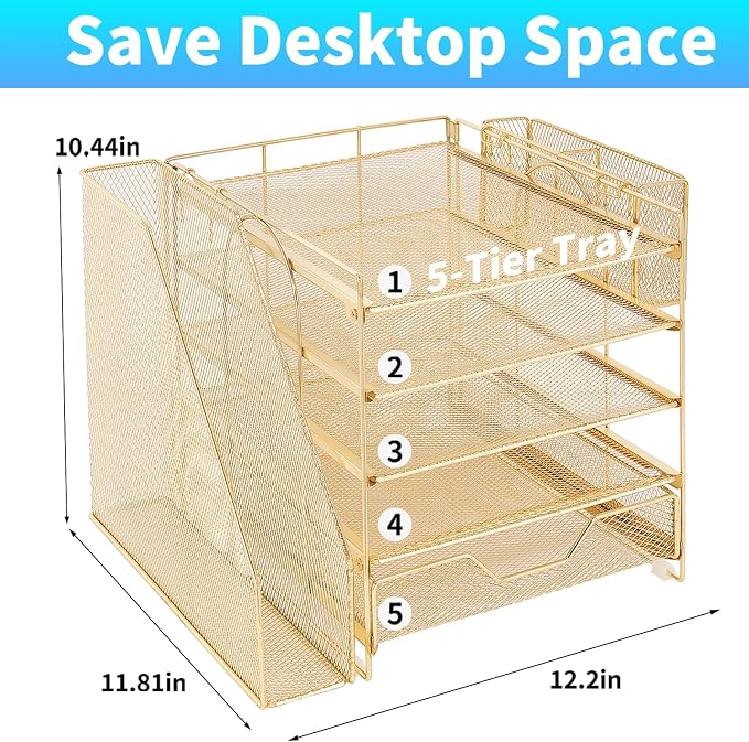 5-Tier Desk File Organizer - Image 2