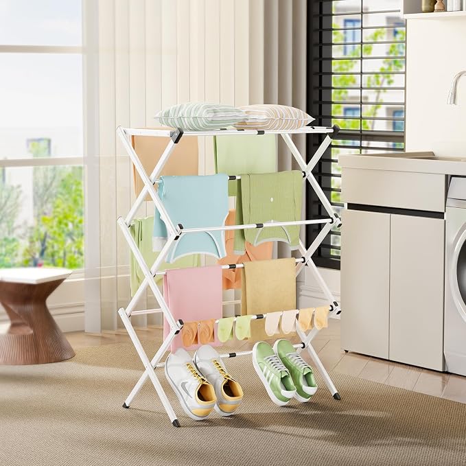 Foldable Clothes Drying Rack - Image 7