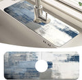 MCALK Blue Kitchen Sink Faucet Mat Splash Guard, Absorbent Quick-Dry Kitchen by MCALK