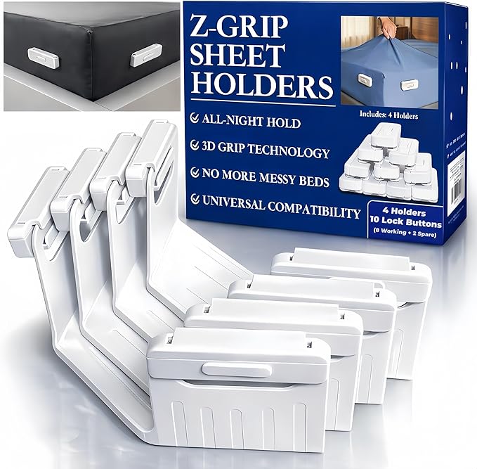 The Original Patented Fitted Sheet Holders by R+RUCKERCO