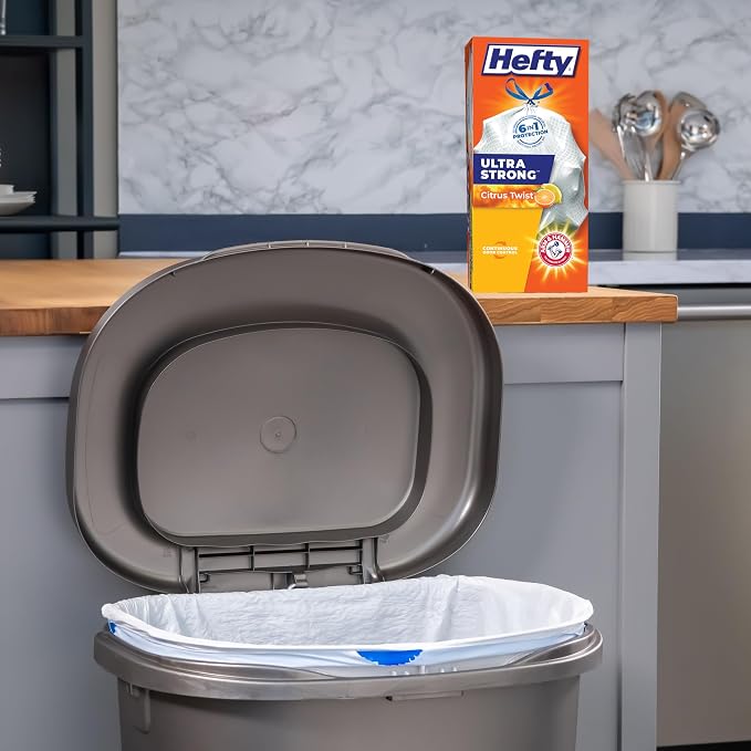 Hefty Ultra Strong Trash Bags 13 Gallon | Tall Kitchen | Drawstring Closure | - Image 4