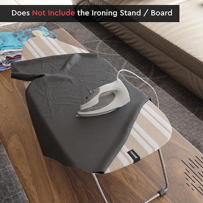 Encasa XO Ironing Board Cover and Pad, Thick Felt 28"x12" - Image 3