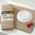 Cuisinart Dish Drying Mat for Kitchen Counter, quick-dry microfiber, machine by BestBrands