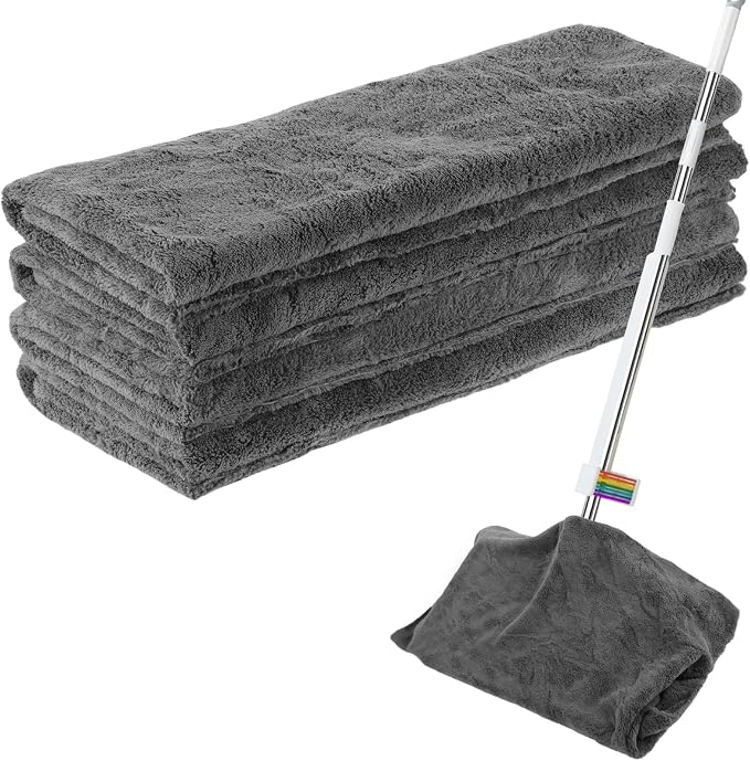 4 Pcs Extra Large Microfiber Cleaning Cloth, Lint and Streak Free by CODOHI