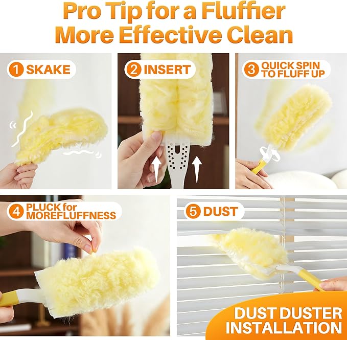 Heavy Duty Duster Refills for Swiffer Duster, Disposable Dusters for Cleaning - Image 4