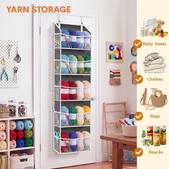 5Tiers Over Door Organizer, Weekly Clothes Organizer - Image 6