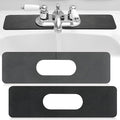 Tioncy 2 Pcs Faucet Mat Sink Splash Guard Oval-hole Oval Splash Pad by Tioncy
