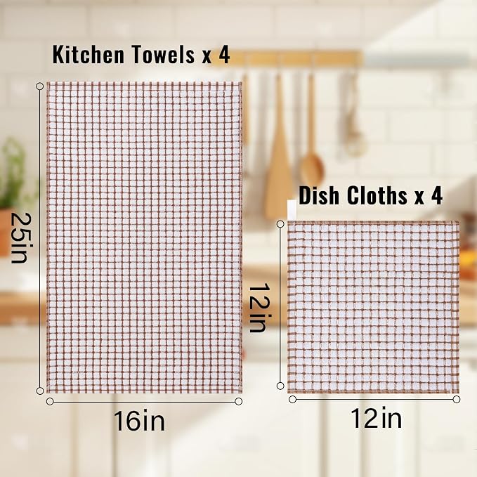 Homaxy Kitchen Towels and Dishcloths Set - Image 3