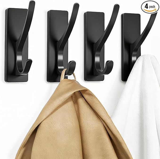 pickpiff Matt Black Self-Adhesive Hook, 13LB Hanger by pickpiff