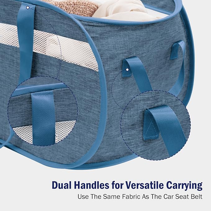 Collapsible Tear Proof Laundry Baskets - Image 6