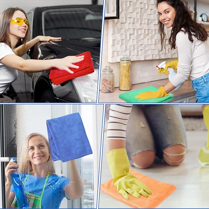 SmoothNovelty 10 Pcs Extra Large Microfiber Cloth 30" x 20" Large Floor - Image 5