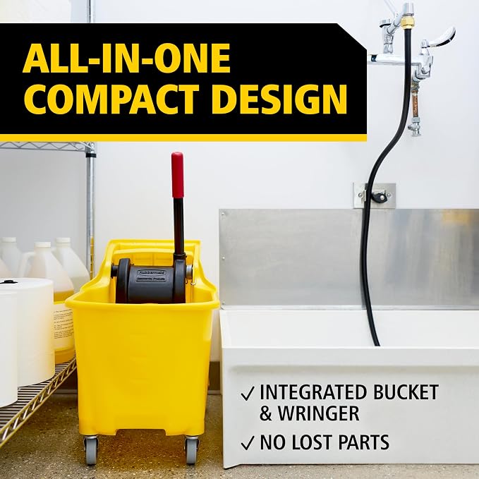 Rubbermaid Commercial 31 Quart Tandem Mop Bucket - Image 3