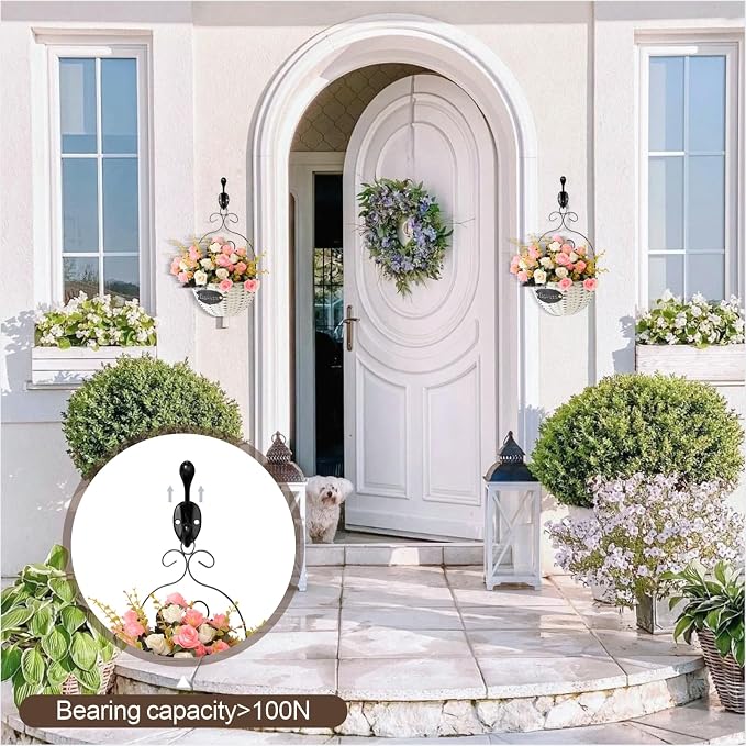 16 Pcs Black Coat Hooks, Wall Hooks - Image 7