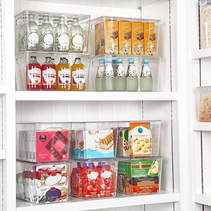Vtopmart 16 Pack Clear Stackable Storage Bins - Image 4