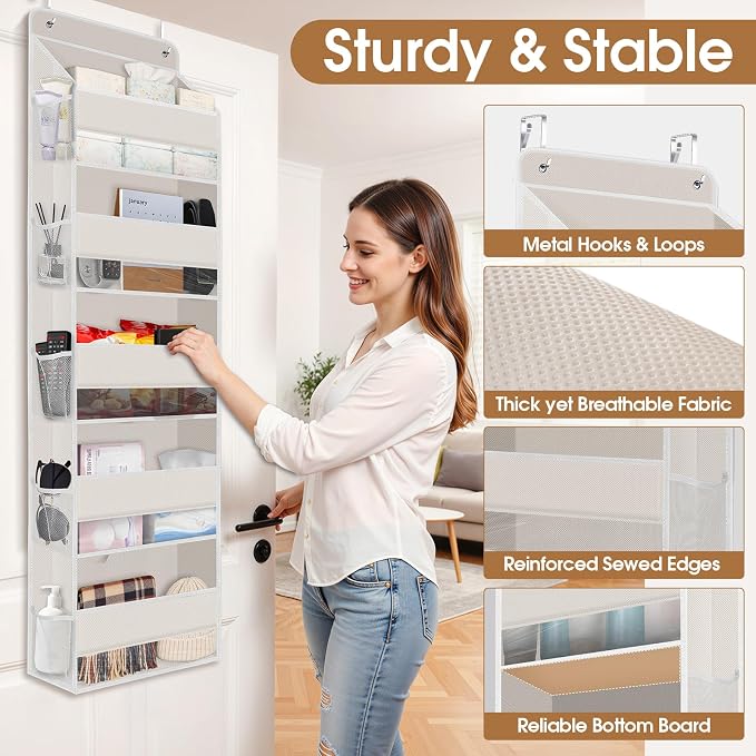 Over The Door Organizer Storage behind Door Hanging Organizer - Image 6