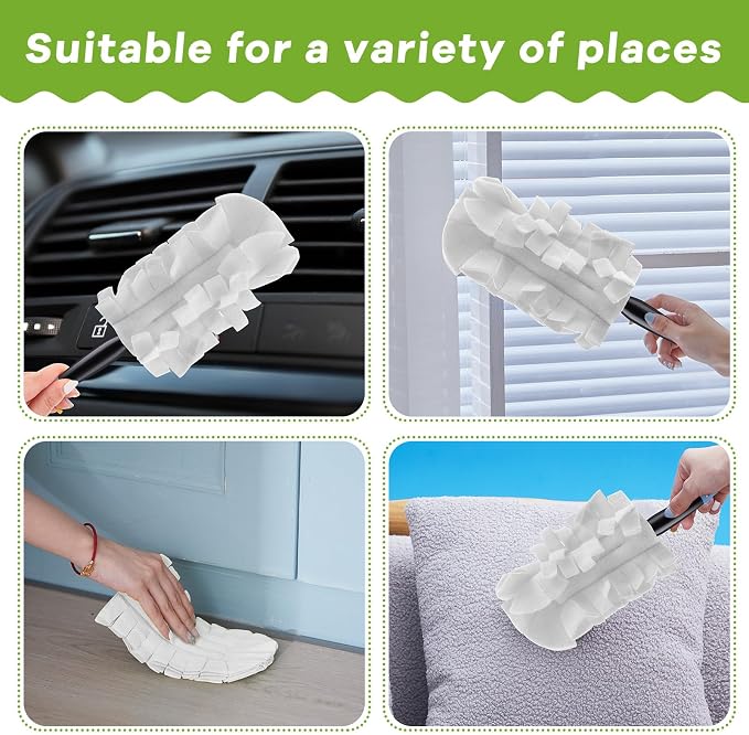 Zubebe 6 Pcs Reusable Duster Refills Fleece - Image 3