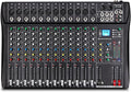 Depusheng DT12 Studio Audio Mixer 12-Channel DJ Sound Controller Interface w/USB Drive for Computer Recording Input, XLR Microphone Jack, 48V Power, RCA Input/Output for Professional and Beginners