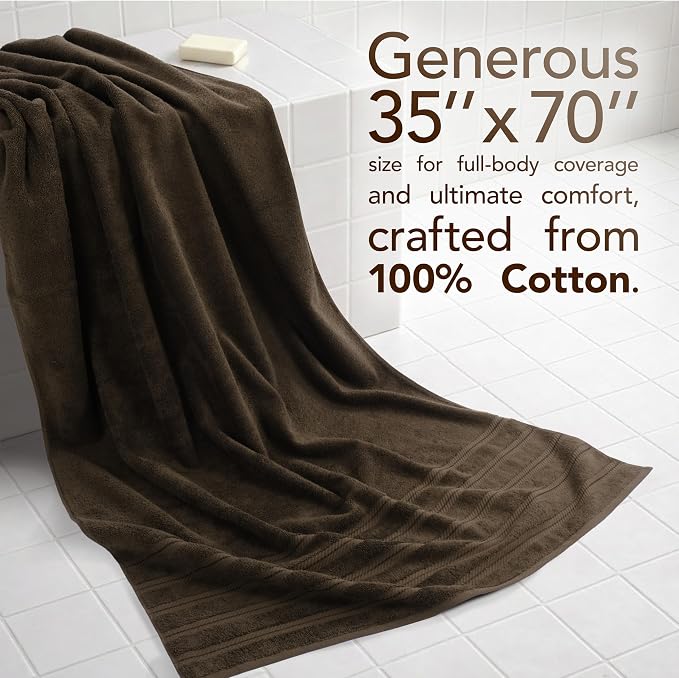 American Soft Linen 100% Cotton Luxury Turkish Towels, 35x70 XL Bath Sheet | - Image 2