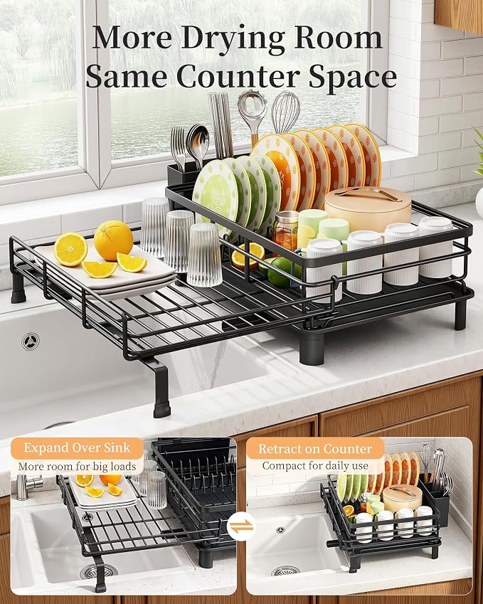 SAYZH Expandable Dish Drying Rack - Image 2