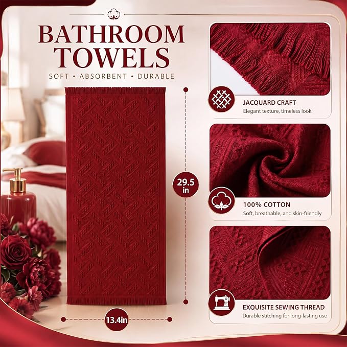 HunnmingRe 17 Pack Boho Hand Towel - Image 2