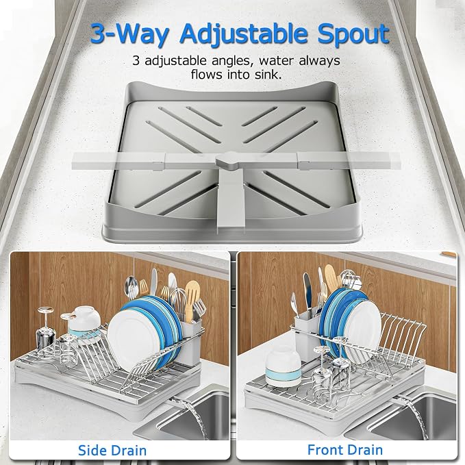 ANTOPY 304 Stainless Steel Dish Drying Rack - Image 3