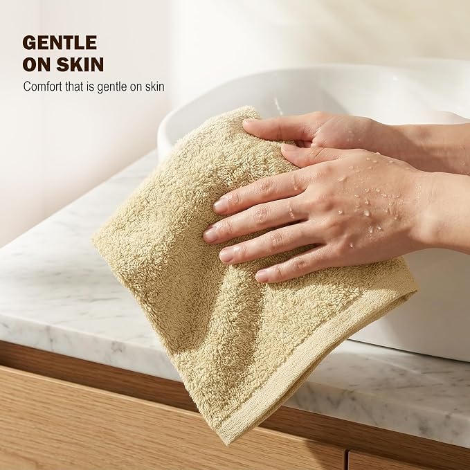Utopia Towels 12 Pack Washcloths, 12x12 in, 100% Cotton, Fast Drying Soft Feel - Image 2