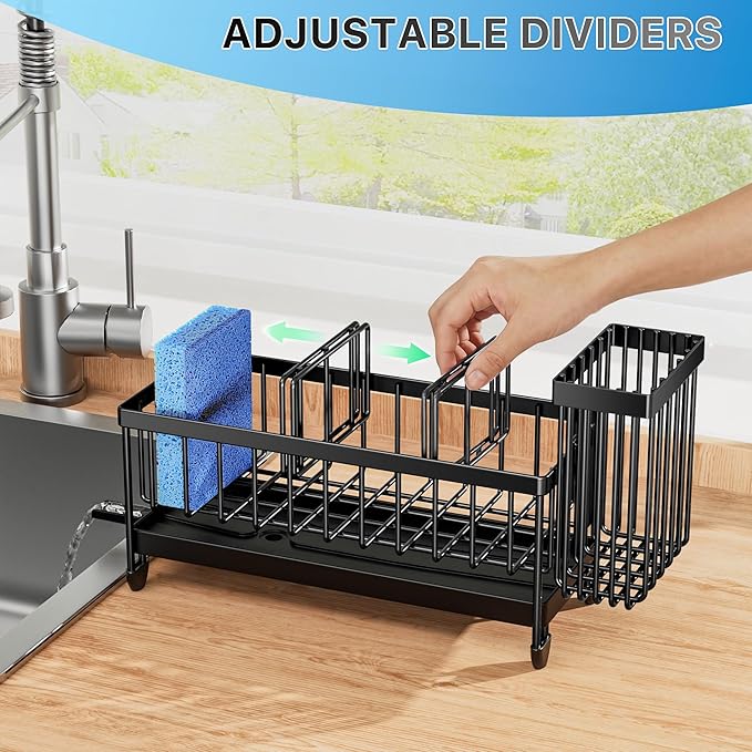 Cisily Sponge Holder for Kitchen Sink, Sink Organizer - Image 4